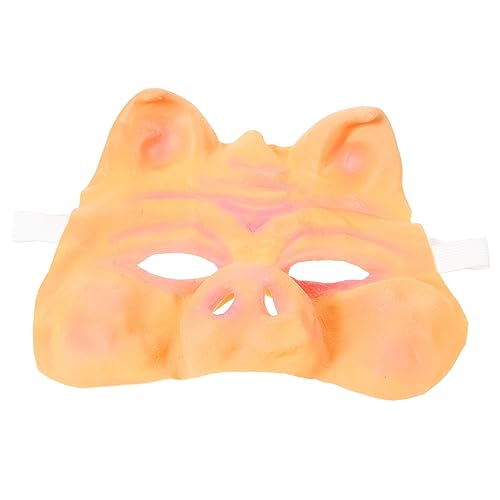 GARIOUANS Pig Maske Halbgesichtsmaske Kostüm Cosplay Dekorative Party Maske für Halloween und Maskenball Tiermaske aus Flexiblem Realistische Gestaltung Wiederverwendbar Atmungsaktiv von GARIOUANS