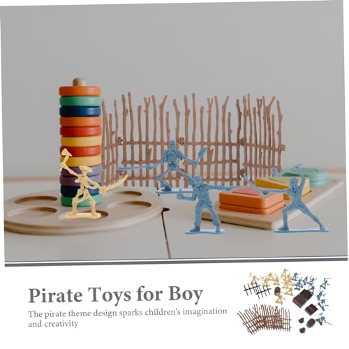 GARIOUANS Piraten spielset Zubehör Set mit Piraten Skelettfiguren für Kreatives Rollenspiel Geschenk für Jungen und Mädchen Sicher und Dekorativ GARIOUANS Piraten spielset Zubehör Set mit Piraten Skelettfiguren für Kreatives Rollenspiel Geschenk für Jungen und Mädchen Sicher und Dekorativ von GARIOUANS