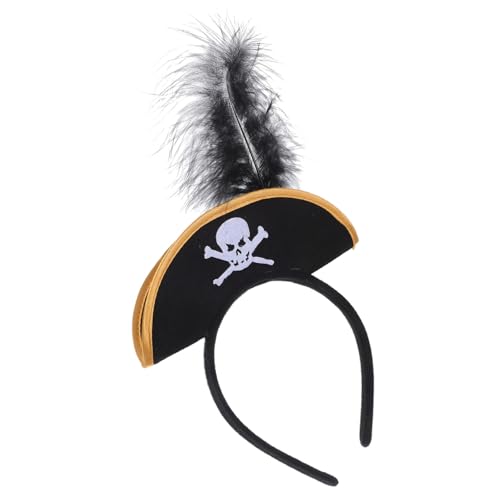 GARIOUANS Piratenhut Stirnband Elastisch Halloween Kostüm Zubehör Kopfbedeckung für Piraten Motto Party Cosplay Festliche Verkleidung für Damen und Herren GARIOUANS Piratenhut Stirnband Elastisch Halloween Kostüm Zubehör Kopfbedeckung für Piraten Motto Party Cosplay Festliche Verkleidung für Damen und Herren von GARIOUANS