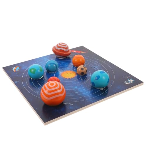 GARIOUANS Planeten Kognitives Kleinkindspielzeug Montessori Puzzle Lernbrett Kleinkind Beschäftigungsbrett Montessori Sonnensystem Modell Für Sonnensystem Bauspielzeug Puzzle Aus von GARIOUANS