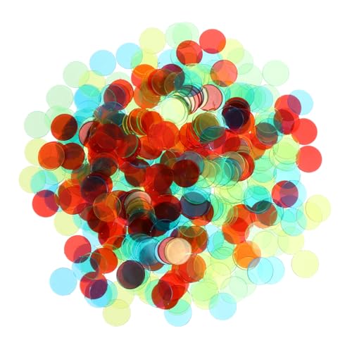 GARIOUANS Plastik Bingo Chips Bunte Spiel Marker Vielseitige Zählchips für Mathe Sortieren Gruppieren Addieren Subtrahieren Farbige Kunststoff münzen für Spiel und Lernen Zufällige Farbe GARIOUANS Plastik Bingo Chips Bunte Spiel Marker Vielseitige Zählchips für Mathe Sortieren Gruppieren Addieren Subtrahieren Farbige Kunststoff münzen für Spiel und Lernen Zufällige Farbe von GARIOUANS
