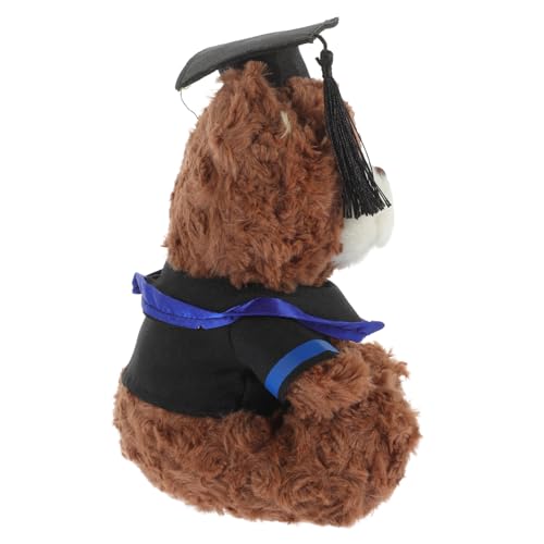 GARIOUANS Plüsch Abschlussbär mit Doktorhut Flauschiges Kuscheltier für Graduierung Tiefbraun mit Blauen Streifen zur Bestandenen Prüfung Erinnerungsgeschenk für Bachelor und Doktoranden GARIOUANS Plüsch Abschlussbär mit Doktorhut Flauschiges Kuscheltier für Graduierung Tiefbraun mit Blauen Streifen zur Bestandenen Prüfung Erinnerungsgeschenk für Bachelor und Doktoranden von GARIOUANS