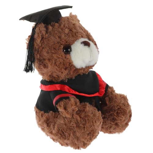 GARIOUANS Plüsch Abschlussbär mit Doktorhut Kuscheltier für Graduierungsgeschenke Tiefbraun mit Roten Streifen Perfektes für Bachelor Feiern und Besondere Anlässe GARIOUANS Plüsch Abschlussbär mit Doktorhut Kuscheltier für Graduierungsgeschenke Tiefbraun mit Roten Streifen Perfektes für Bachelor Feiern und Besondere Anlässe von GARIOUANS