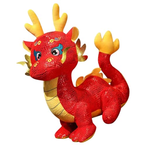 GARIOUANS Plüsch Drache Niedliche Weiche Stofftier-deko für Chinesisches Neujahr Kuschelige Drachenpuppe als Geschenk und Festliche Wohnaccessoire für Bett Auto Party von GARIOUANS