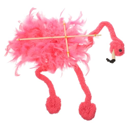 GARIOUANS Plüsch Flamingo Marionette aus Leichtem mit Weichem Stofftier Design Interaktive Fadenpuppe für Erwachsene Fördert Geschicklichkeit und Emotionalen Ausdruck für von GARIOUANS