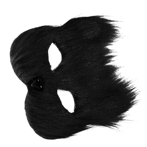 GARIOUANS Plüsch Fuchs Maske Halbes Gesicht Cosplay Karneval Damen Herren Elastisch und Realistisch für Fasching und Kostümveranstaltungen von GARIOUANS