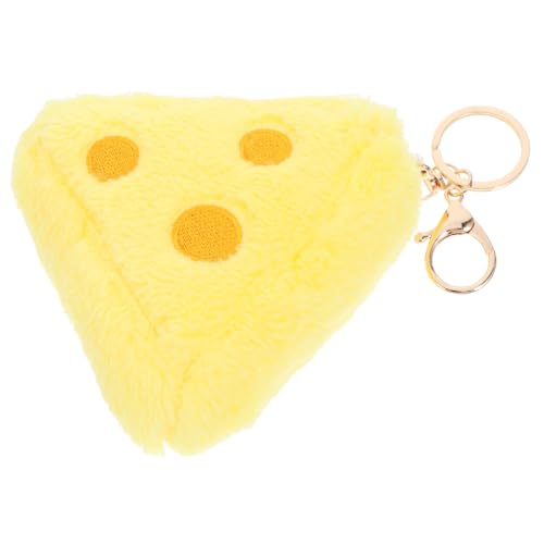 GARIOUANS Plüsch Käse Schlüsselanhänger Flauschig Zart Auto Charme Anhänger Für Tasche Rucksack Handtasche Dekoration von GARIOUANS