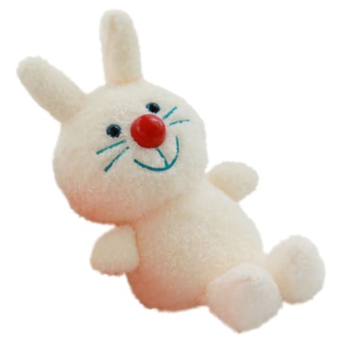 GARIOUANS Plüsch Kaninchen Kuscheltier Rotes Nasen Bunny Weiches Stofftier für Kuscheliger Begleiter Schlafhilfe Geschenkidee von GARIOUANS