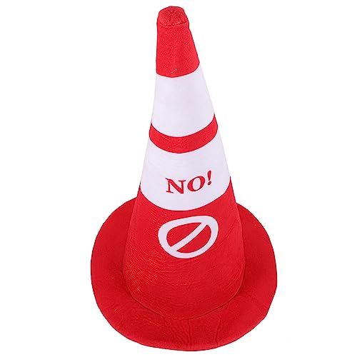 GARIOUANS Plüsch Verkehrskegel Hut Kuschelig Party Kostüm Kopfbedeckung Unisex Für Cosplay Halloween Foto Requisiten Bühnenauftritte von GARIOUANS