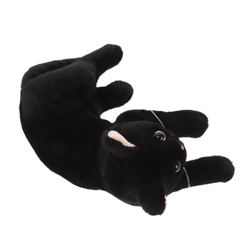 GARIOUANS Plüschkatze Schwarze Realistische Weiches Stofftier Cartoon Haustier Dekoration Halloween für Katzenliebhaber GARIOUANS Plüschkatze Schwarze Realistische Weiches Stofftier Cartoon Haustier Dekoration Halloween für Katzenliebhaber von GARIOUANS