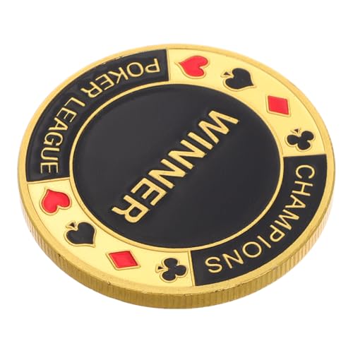 GARIOUANS Pokerkartenpresse Glücksmünze Gedenkmünzen Aus Metall Erinnerungsmedaille Poker-Medaille Poker-gedenkmünze Sammelbare Medaille Pokerchip Aus Metall Pokerkartenschutz Legierung GARIOUANS Pokerkartenpresse Glücksmünze Gedenkmünzen Aus Metall Erinnerungsmedaille Poker-Medaille Poker-gedenkmünze Sammelbare Medaille Pokerchip Aus Metall Pokerkartenschutz Legierung von GARIOUANS