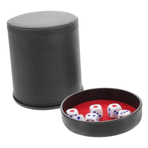 GARIOUANS Professionelles Noise canceling Würfelbecher Set aus Pu Leder mit Standfuß Geräuscharmem Würfel Shaker Würfeln für Ruhige Spielumgebungen und Stilvolles Gaming Zubehör GARIOUANS Professionelles Noise canceling Würfelbecher Set aus Pu Leder mit Standfuß Geräuscharmem Würfel Shaker Würfeln für Ruhige Spielumgebungen und Stilvolles Gaming Zubehör von GARIOUANS