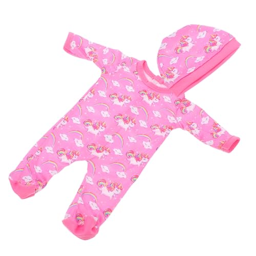 GARIOUANS Puppen Romper mit Mütze Niedliches Cartoon Design Puppenkleidung für Mädchen Dekoratives Doll Accessoire Einfach Anzuziehen Geeignet für Puppen von GARIOUANS