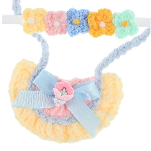 GARIOUANS Puppen-Set mit Gestricktem Haarband und Blüten-babylätzchen für Babypuppen Niedliche Vielseitige Puppen-Accessoires für Mädchen Kreatives Ankleiden und Fotoshootings GARIOUANS Puppen-Set mit Gestricktem Haarband und Blüten-babylätzchen für Babypuppen Niedliche Vielseitige Puppen-Accessoires für Mädchen Kreatives Ankleiden und Fotoshootings von GARIOUANS