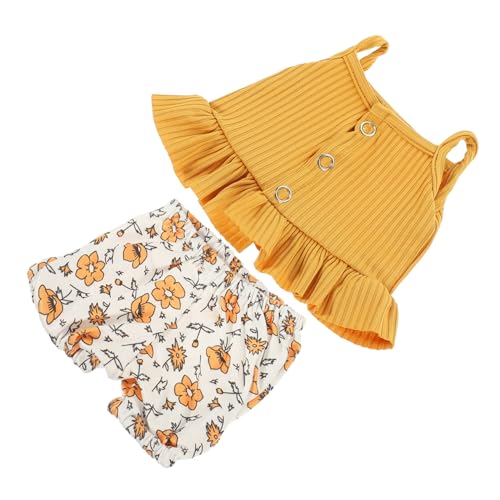 GARIOUANS Puppenbekleidung für Puppen Mädchen Doll Outfit mit Blumen top und Shorts Niedliches Puppenkostüm zum Einfachen Anziehen und Kreativen GARIOUANS Puppenbekleidung für Puppen Mädchen Doll Outfit mit Blumen top und Shorts Niedliches Puppenkostüm zum Einfachen Anziehen und Kreativen von GARIOUANS