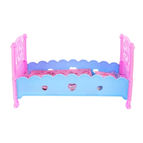 GARIOUANS Puppenbettspielzeug Möbel für Puppenbetten Puppenhaus Babypuppe Mädchen spielhaus Playhouse for Schlafzimmer Modell Einer Puppenkrippe Mini-Puppenbett Plastik GARIOUANS Puppenbettspielzeug Möbel für Puppenbetten Puppenhaus Babypuppe Mädchen spielhaus Playhouse for Schlafzimmer Modell Einer Puppenkrippe Mini-Puppenbett Plastik von GARIOUANS