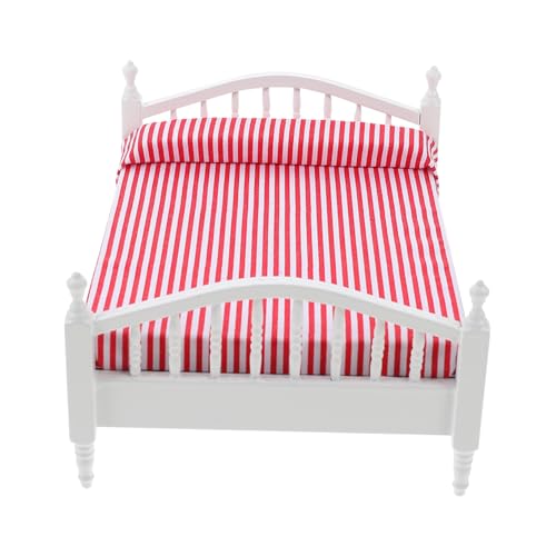 GARIOUANS Puppenhaus Doppelbett Mini Babypuppe Puppenhausmöbel Kleines Hauszubehör Mikrolandschaftsmodelle Zubehör Für Puppenhäuser Puppenhausdekor Kleines Hausdekor Birkensperrholz GARIOUANS Puppenhaus Doppelbett Mini Babypuppe Puppenhausmöbel Kleines Hauszubehör Mikrolandschaftsmodelle Zubehör Für Puppenhäuser Puppenhausdekor Kleines Hausdekor Birkensperrholz von GARIOUANS