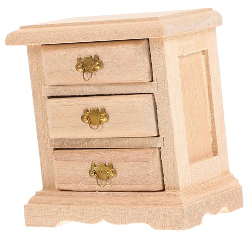 GARIOUANS Puppenhaus Möbel Beistelltisch aus Holz Langlebiges Modell für Hausdeko und Fotorequisiten Sicher und Formstabil Tragbar für Puppenhaus und Miniatur Dekoration von GARIOUANS