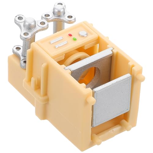 GARIOUANS Puppenhaus Versiegelungsmaschine Puppenhaus Küchenzubehör Puppenhaus Innendekoration Puppenhaus Außenzubehör Puppenhaus Dekorationszubehör Miniatur Backen Beige Kunststoff von GARIOUANS