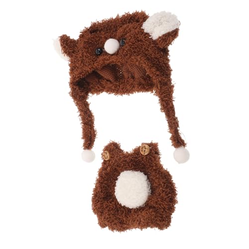 GARIOUANS Puppenkleidung Puppenkostüm Puppenoverall Plüschpuppenkleidung Puppenzubehör Bärenkleidung Puppenkleidung Kleiderschrank Kleine Stofftierkleidung Puppenkleid Kleidung Braun von GARIOUANS
