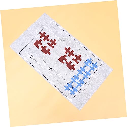 GARIOUANS Puzzlematte rutschfeste Filzmatte mit Aufblasbarem Schlauch und Fixierbändern Faltbare Unterlage zum Puzzeln für Puzzleaufbewahrung und Transport von GARIOUANS