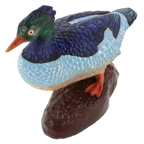 GARIOUANS Realistisches Farmtier Modell Kunststoffente Lernspielzeug Deko Figur Mallard Naturgetreu Vielseitig für Garten und Zuhause von GARIOUANS