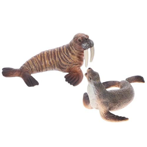 GARIOUANS Realistisches Meerestiere Seelöwe und Walross Modell Kleine Dekorative Meeresfiguren aus Detailreiche Aquarium Deko und Lernspielzeug für Sammler GARIOUANS Realistisches Meerestiere Seelöwe und Walross Modell Kleine Dekorative Meeresfiguren aus Detailreiche Aquarium Deko und Lernspielzeug für Sammler von GARIOUANS