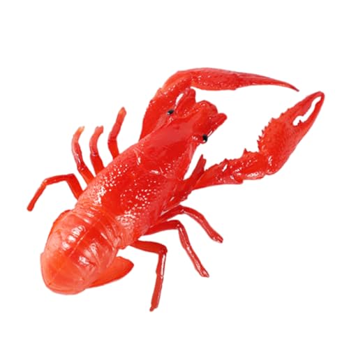 GARIOUANS Realistisches PVC Hummer Modell Lebensechte Languste mit Feinen Details Sichere Glatte Oberfläche Leichtes Dekoratives Krebs für Lernspiel und Partydeko von GARIOUANS