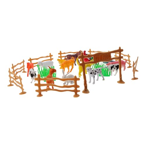GARIOUANS Realistisches Teiliges Farmspielzeug mit Miniatur Bauernhoftieren und Zubehör Kunststoff Tierfiguren für Kinderspiel und Dekoration Bauernhof Szene GARIOUANS Realistisches Teiliges Farmspielzeug mit Miniatur Bauernhoftieren und Zubehör Kunststoff Tierfiguren für Kinderspiel und Dekoration Bauernhof Szene von GARIOUANS