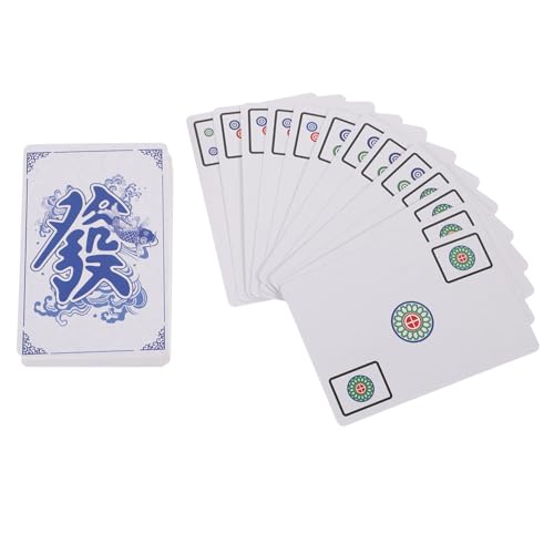 GARIOUANS Reise Mahjong Kartenspiel Tragbare Mahjong Karten für Party und Freizeit Hochwertiges und Sicheres Material Lustige Unterhaltung für Freunde und Familie GARIOUANS Reise Mahjong Kartenspiel Tragbare Mahjong Karten für Party und Freizeit Hochwertiges und Sicheres Material Lustige Unterhaltung für Freunde und Familie von GARIOUANS