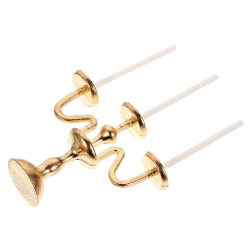 GARIOUANS Retro Candlestick -Modell Puppenhaus Miniaturen Realistisch Für Puppenkerze Dekorativ Ornamente Fälschung Halter Led Klein Winzig Inhaber Puppenleuchter Legierung Golden GARIOUANS Retro Candlestick -Modell Puppenhaus Miniaturen Realistisch Für Puppenkerze Dekorativ Ornamente Fälschung Halter Led Klein Winzig Inhaber Puppenleuchter Legierung Golden von GARIOUANS