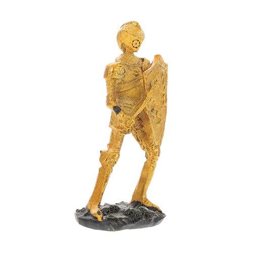 GARIOUANS Römisches Kriegermodell Deko Statue Sandtisch Miniaturmenschen winzige Menschenfiguren Tischdekorationen aus Sand Kriegerfiguren Sandtisch-Soldaten-Modelle Harz Golden von GARIOUANS