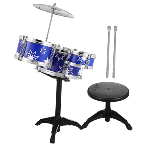 GARIOUANS Schlagzeug Set mit Hocker Pädagogisches Trommelspielzeug für Jahre Komplettes Percussion Instrument Set zur Kreativität und Musikalischer Fähigkeiten GARIOUANS Schlagzeug Set mit Hocker Pädagogisches Trommelspielzeug für Jahre Komplettes Percussion Instrument Set zur Kreativität und Musikalischer Fähigkeiten von GARIOUANS