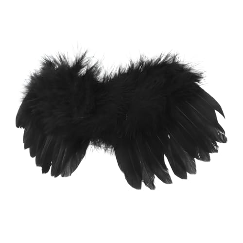 GARIOUANS Schwarze Engelsflügel für Puppen Kostümzubehör für Erwachsene für Halloween Karneval und Cosplay Verkleidungen Vielseitig und Langlebig GARIOUANS Schwarze Engelsflügel für Puppen Kostümzubehör für Erwachsene für Halloween Karneval und Cosplay Verkleidungen Vielseitig und Langlebig von GARIOUANS