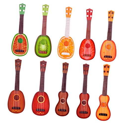 GARIOUANS Schwarze Zylinder Ukulele für Musikinstrument mit Saiten zur Frühkindlichen für Kreative Musikstunden Zuhause von GARIOUANS