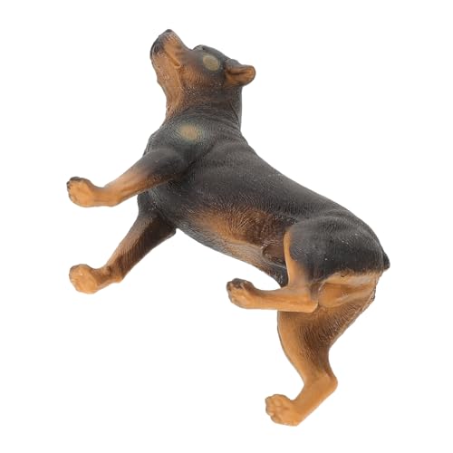 GARIOUANS Simuliertes Hundemodell Stabilem Kunststoff Realistische Rottweiler Figur Kleines Lernspielzeug für Welpenerkennung und Beobachtungsfähigkeit von GARIOUANS