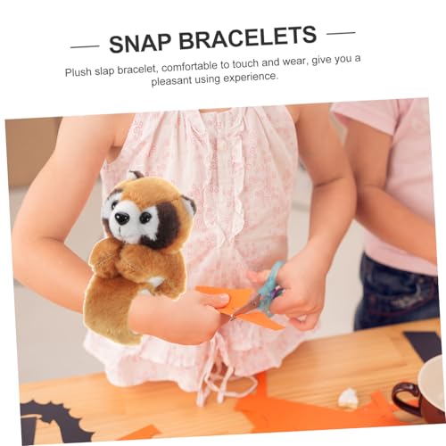 GARIOUANS Slap Armband Plüsch Waschbär Weiches Kuscheltier Handgelenksband Leichtes Hautfreundliches Party Mitgebsel für Mädchen und Jungen für Halloween und Geburtstagsfeiern GARIOUANS Slap Armband Plüsch Waschbär Weiches Kuscheltier Handgelenksband Leichtes Hautfreundliches Party Mitgebsel für Mädchen und Jungen für Halloween und Geburtstagsfeiern von GARIOUANS