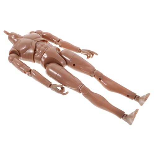 GARIOUANS Soldatenmodell menschliche Figur Schaufensterpuppe menschliche Handlungsfiguren bewegliche Gelenkpuppe Artikuliertes Handmodell Zeichnungsfigur Holz Miniatur-Actionfigur Abs Beige von GARIOUANS