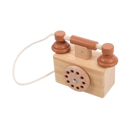 GARIOUANS Vintage Holzspielzeug Telefon Für Mädchen Retro Drehtelefon Dekoration Für Rollenspiele Und Kreative Interaktion Als Geburtstagsgeschenk Für Kleinkinder Und Kleinkinder GARIOUANS Vintage Holzspielzeug Telefon Für Mädchen Retro Drehtelefon Dekoration Für Rollenspiele Und Kreative Interaktion Als Geburtstagsgeschenk Für Kleinkinder Und Kleinkinder von GARIOUANS