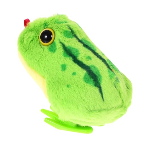 GARIOUANS Springender Aufziehfrosch Kuscheltier aus Plüsch Kindgerechtes Wind Up Hand Auge Koordination Weiches Material Langlebig und Sicher für Junge Mädchen GARIOUANS Springender Aufziehfrosch Kuscheltier aus Plüsch Kindgerechtes Wind Up Hand Auge Koordination Weiches Material Langlebig und Sicher für Junge Mädchen von GARIOUANS