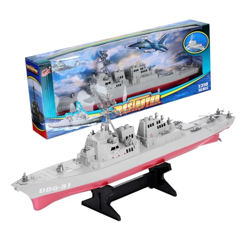 GARIOUANS Stabiles Kriegsschiff Modellspielzeug aus Kunststoff Kreatives Marineschiff Design Detailreiches Schiff für Geschenk für Jungen und Mädchen Dekoratives Sammlerstück GARIOUANS Stabiles Kriegsschiff Modellspielzeug aus Kunststoff Kreatives Marineschiff Design Detailreiches Schiff für Geschenk für Jungen und Mädchen Dekoratives Sammlerstück von GARIOUANS