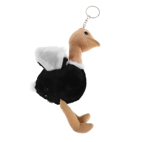 GARIOUANS Straußenspielzeug schlüsselanhänger Stofftieranhänger Flauschige Accessoires Taschen Puppenanhänger Puppentaschenanhänger süßer Tieranhänger Schlüsselbund für Taschen Baumwolle von GARIOUANS