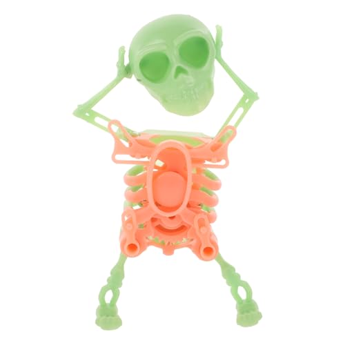 GARIOUANS Tanzendes Skelett Aufziehspielzeug für Halloween Dekoration Nachtglow Grün für Schreibtisch und Sicher für Altersgruppen von GARIOUANS