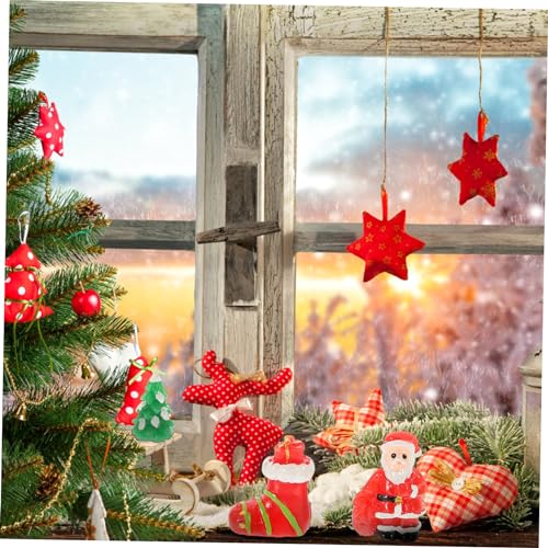 GARIOUANS Teiliges Mini Weihnachtsdeko Weihnachtsbaum Deko Miniaturen für Puppenhaus Zubehör Kreative Micro Landschaft Ornamente Einzigartige Xmas Miniaturfiguren für Festliche Tisch und von GARIOUANS