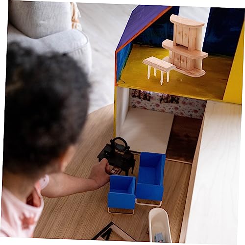 GARIOUANS Teiliges Miniatur Puppenhaus Möbel Wohnzimmer Holz Piano Uhr Bücherregal Stühle Kleine Tische Robuste Handwerkskunst Kreatives Rollenspiel GARIOUANS Teiliges Miniatur Puppenhaus Möbel Wohnzimmer Holz Piano Uhr Bücherregal Stühle Kleine Tische Robuste Handwerkskunst Kreatives Rollenspiel von GARIOUANS