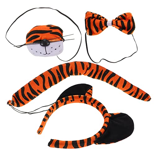 GARIOUANS Tiger Kostüm Set für Teiliges Rollenspiel Set mit Tiger Maske Ohren und Accessoires für Karneval Halloween und Besondere Anlässe GARIOUANS Tiger Kostüm Set für Teiliges Rollenspiel Set mit Tiger Maske Ohren und Accessoires für Karneval Halloween und Besondere Anlässe von GARIOUANS