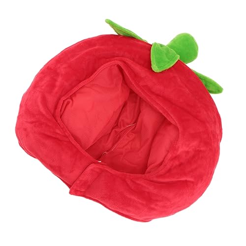 GARIOUANS Tomaten Kopfbedeckung Kuscheliger Obsthut Lustiger Party Headgear Für Halloween Karneval Cosplay Erwachsene Faschingskostüm Zubehör GARIOUANS Tomaten Kopfbedeckung Kuscheliger Obsthut Lustiger Party Headgear Für Halloween Karneval Cosplay Erwachsene Faschingskostüm Zubehör von GARIOUANS