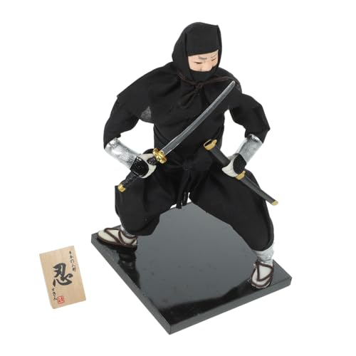 GARIOUANS Traditionelle Ninja Puppe Japanischer Stil Dekorative Japanische Heimdeko Kunsthandwerk Figur für Büro Wohnzimmer Tischdekoration Stabile Miniatur GARIOUANS Traditionelle Ninja Puppe Japanischer Stil Dekorative Japanische Heimdeko Kunsthandwerk Figur für Büro Wohnzimmer Tischdekoration Stabile Miniatur von GARIOUANS