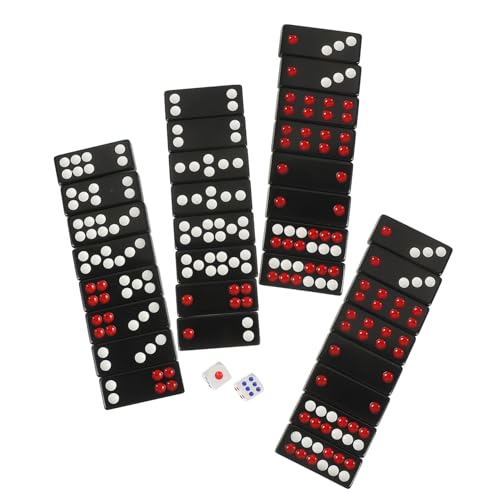GARIOUANS Tragbares Chinesisches Paigow Spielsteine Stabiles und Sicheres Material Feine Verarbeitung Glatte Oberfläche Leicht zu Reinigen Brettspiel für Partyunterhaltung und Unterwegs von GARIOUANS
