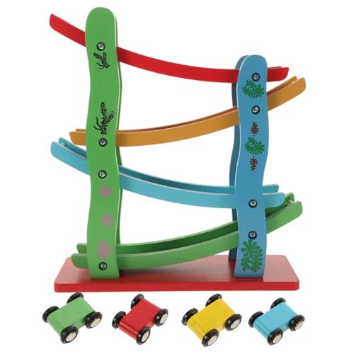 GARIOUANS Vierlagiges Holzspielzeug Rutschbahn mit Buntem Holzrennwagen Pädagogisches Schiebeauto Fördert Kreativität und Geistige Entwicklung für Jungen und Mädchen Indoor GARIOUANS Vierlagiges Holzspielzeug Rutschbahn mit Buntem Holzrennwagen Pädagogisches Schiebeauto Fördert Kreativität und Geistige Entwicklung für Jungen und Mädchen Indoor von GARIOUANS
